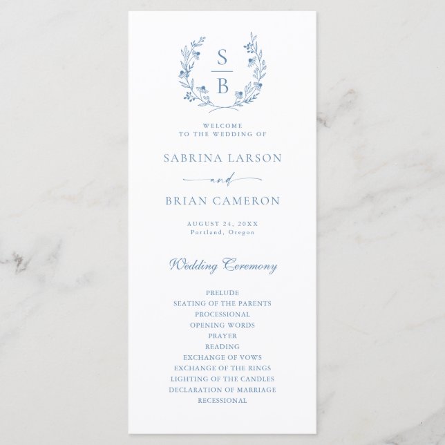 Cartão do Programa Azul Real Monograma (Frente)