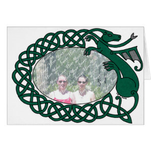 Cartão do quadro do dragão