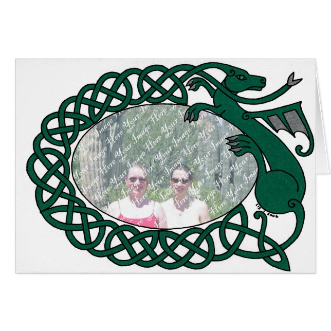 Cartão do quadro do dragão (Frente Horizontal)