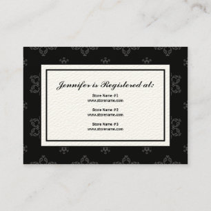 Cartão do registro do casamento no inverno em B&W