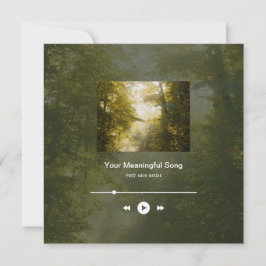 Cartão do reprodutor de música com arte de parque