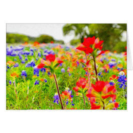 Cartão do retrato do Wildflower