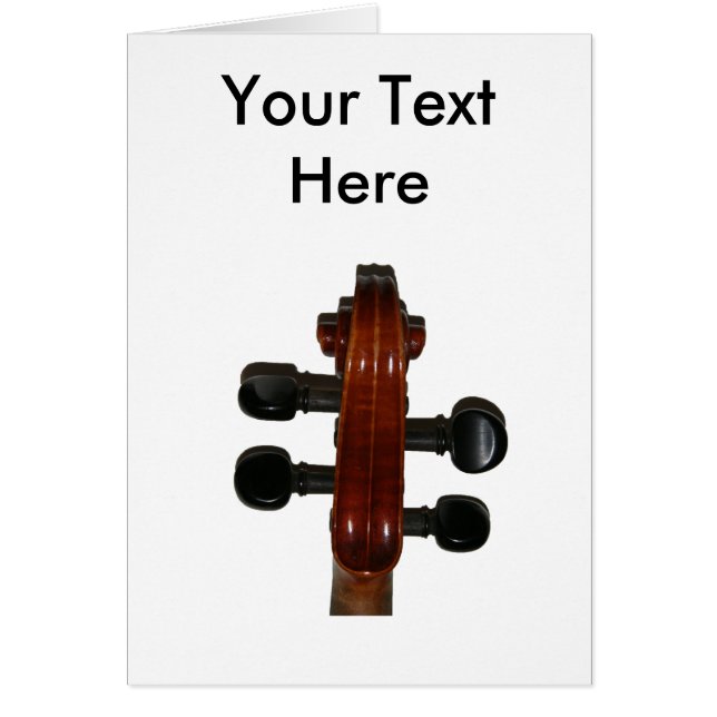 Cartão do rolo do violino (Frente)