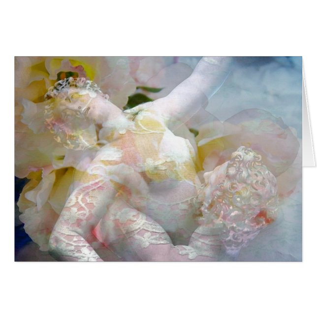 Cartão do romance do Victorian (Frente Horizontal)