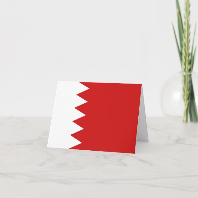 Cartão do Sinalizador do Bahrein (Frente)