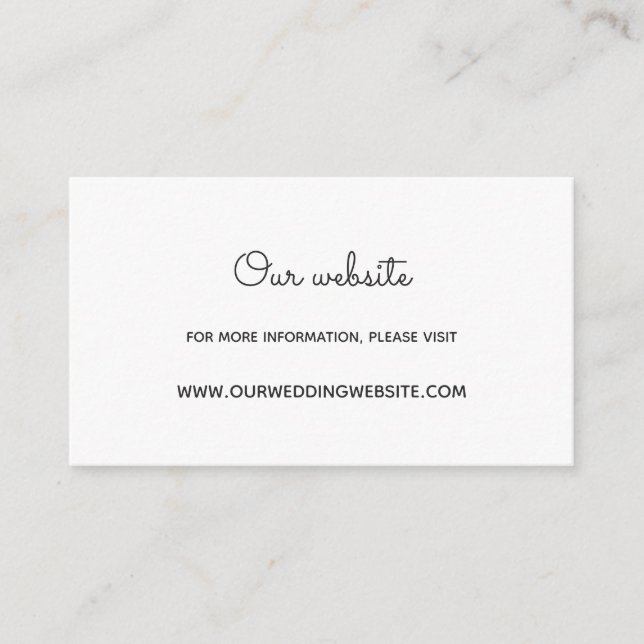 Cartão do site de casamento Floral Wreath (Frente)