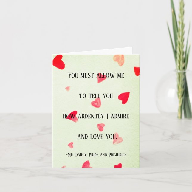 Cartão do Sr. Darcy (Frente)