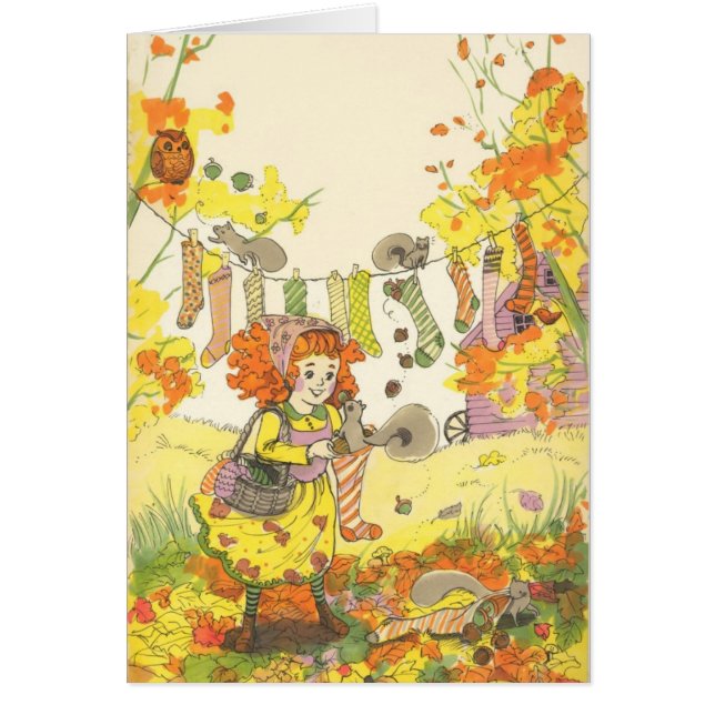 Cartão Do '' surpresa do coletor esquilo" por Christina (Frente)