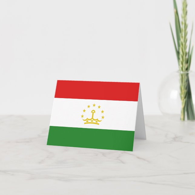 Cartão do Tajiquistão (Frente)