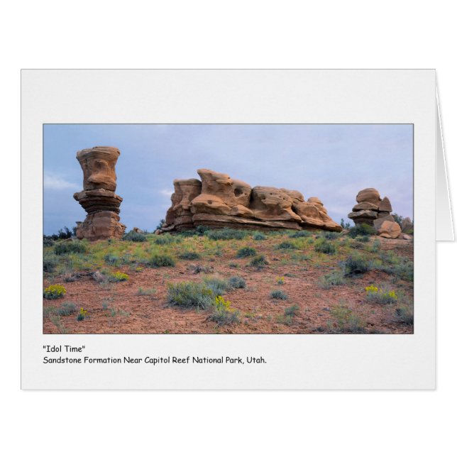 Cartão Do "tempo ídolo " (Frente horizontal)