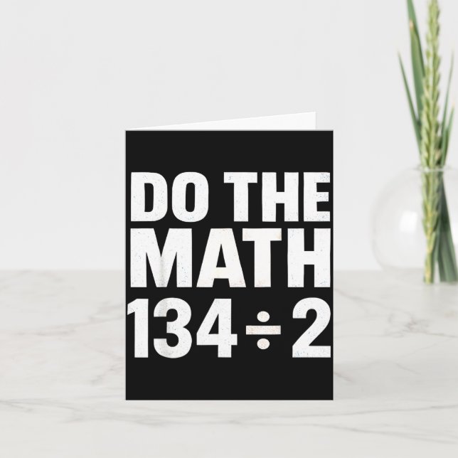 Cartão Do The Math 67 Funny Meme Six Seven Math Teacher S (Frente)