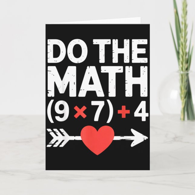Cartão Do The Math 67 Valentine’s Day Six Seven Hearts 6- (Frente)