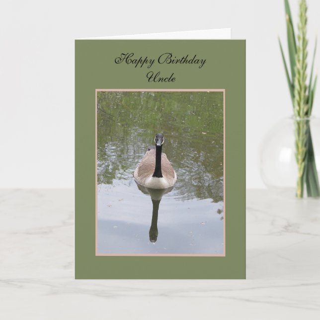 Cartão do tio aniversário -- Tio do feliz (Frente)