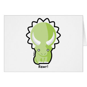 Cartão do Triceratops