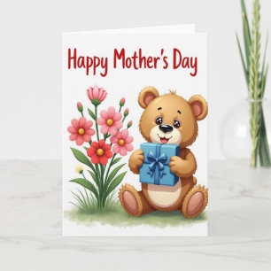 Cartão do Urso do Dia Feliz das Mães