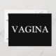 Cartão do Vagina aos políticos republicanos (Frente/Verso)