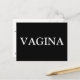 Cartão do Vagina aos políticos republicanos (Frente/Verso In Situ)