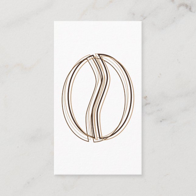 cartão do vale do borrão do feijão de café (Frente)