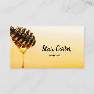 Cartão do vendedor do mel do fazendeiro da abelha