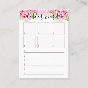 Cartão do verificador - cartão da amostra de folha