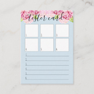 Cartão do verificador - cartão da amostra de folha