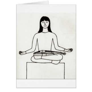 Cartão do Violist do zen
