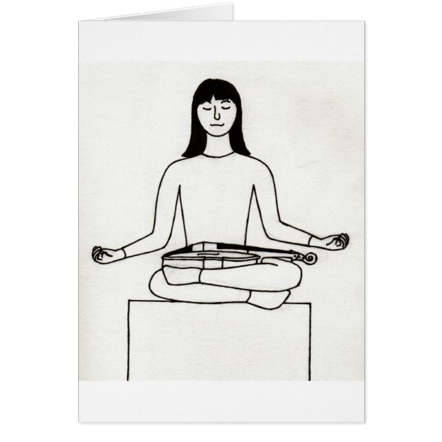 Cartão do Violist do zen (Frente)