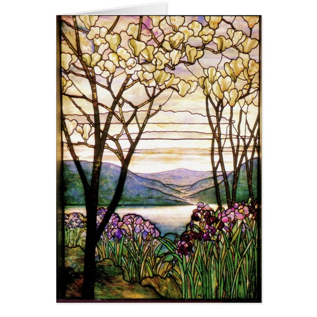 Cartão do vitral de Tiffany (Frente)