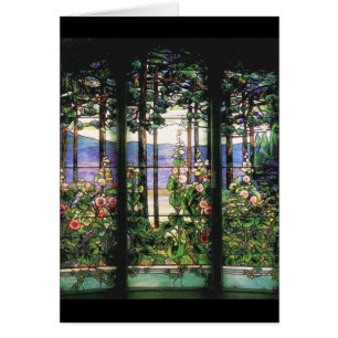 Cartão do vitral de Tiffany