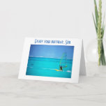 CARTÃO DO WHAT MAKE YOU HAPPY, SON - BIRTHDAY WISHES<br><div class="desc">This card is perfect for the SON AND THE WINDSURFER OR ATHLETE THAT YOU WISH TO SAY "ENJOY DOING WHAT YOU LIKE ON YOUR BIRTHDAY"</div>