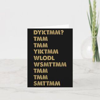 Cartão Do You Know The Muffin Man_ Dyktmm_ Funny Nostalgi