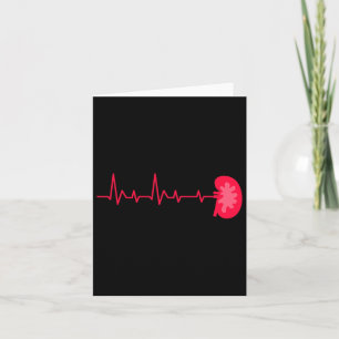 Cartão Doador De Rins - Ekg Doença Renal Com Pulso Cardía