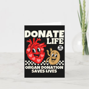 Cartão Doar vida doação de sangue doação de órgãos salva