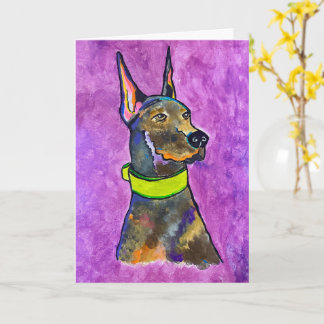 Cartão Doberman
