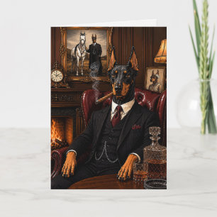Cartão Doberman Gângster