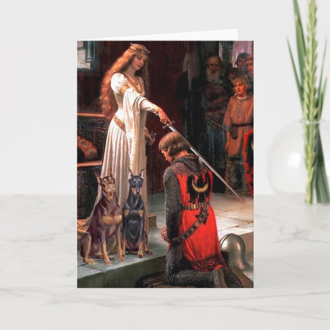 Cartão Doberman Pair - A Accolade (Frente)