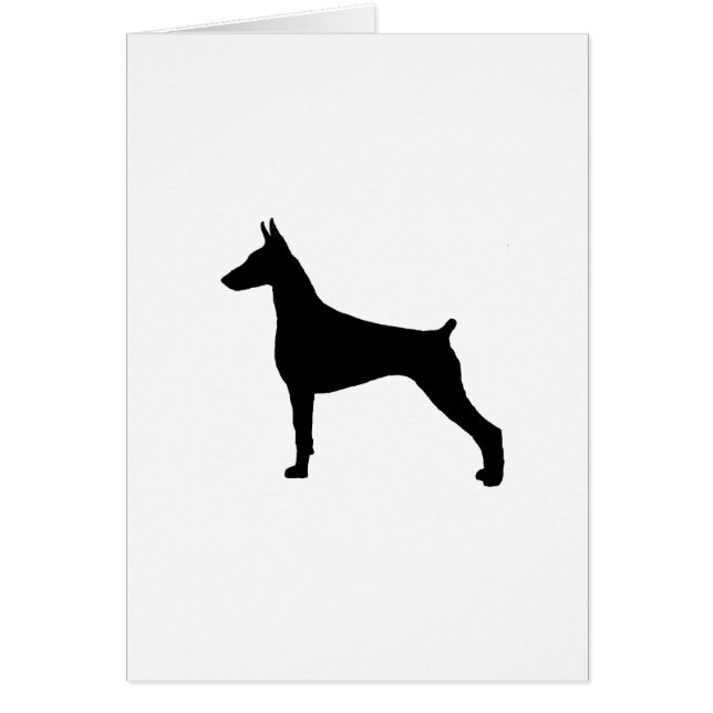 Cartão doberman pinscher (Frente)