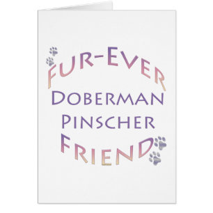 Cartão Doberman Pinscher Fuservidor