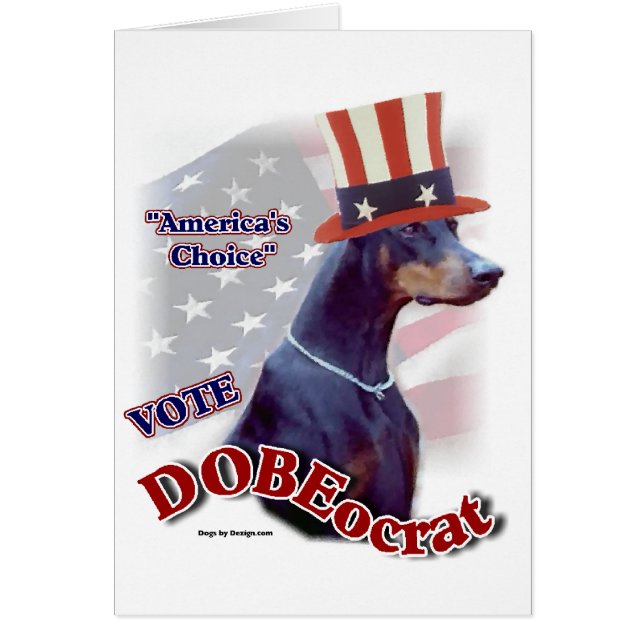 Cartão Doberman Pinscher Gifts (Frente)