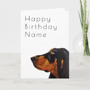 Cartão Dobermann Dog Deco Birthday