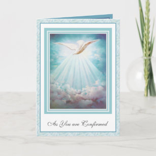 Cartão Dobra de Rays de Nuvens do Espírito Santo Confirma
