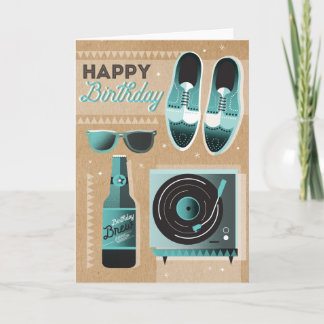 Cartão Dobrado Birthday Brew