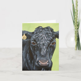 Cartão Dobrado Black Angus