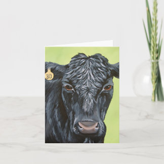 Cartão Dobrado Black Angus