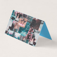 Cartão dobrado colorido de Natal colorido e colori