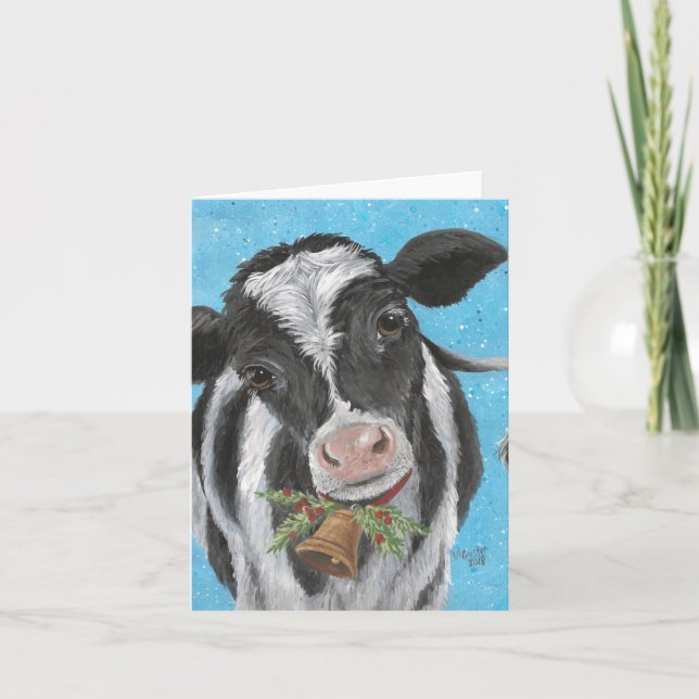 Cartão Dobrado da Sino de Vaca (Frente)