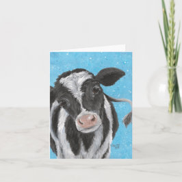 Cartão Dobrado de Bezerro Holstein