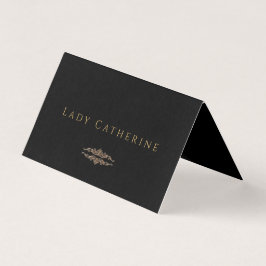 Cartão Dobrado de Casamento Elegante Dark Gothic
