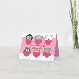 Cartão Dobrado de Troca de Valentim da Turma do Co