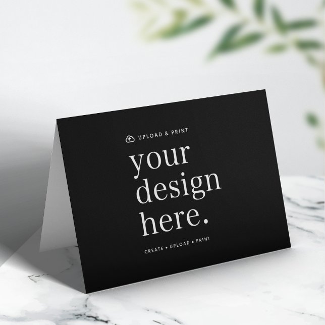 Cartão Dobrado | Design Upload Cartões 5x7 (Versatile 5x7 folded card template for business, events, weddings, special occasions & more!)
